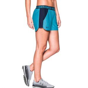 Under Armour Heat Gear Womens Size XS Play Up 2.0 Performance Shorts Blue 2388